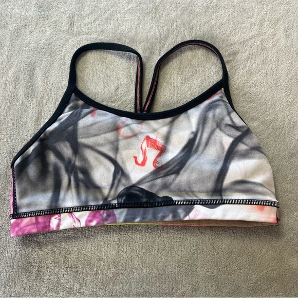 Lululemon Flow Y Bra Colorful Watercolor - Picture 5 of 8